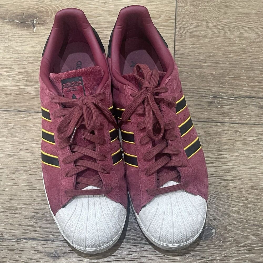adidas Campus KZK Wiz Limited Men’s 13 Suede Cardinal/Black/Gold G1807.1 - Picture 4 of 5